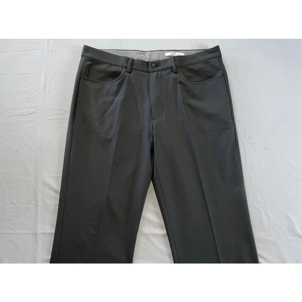 Greg Norman 5-Pocket Jean Style Chino Tech Travel Pants. Black, 34x30. Mint!!